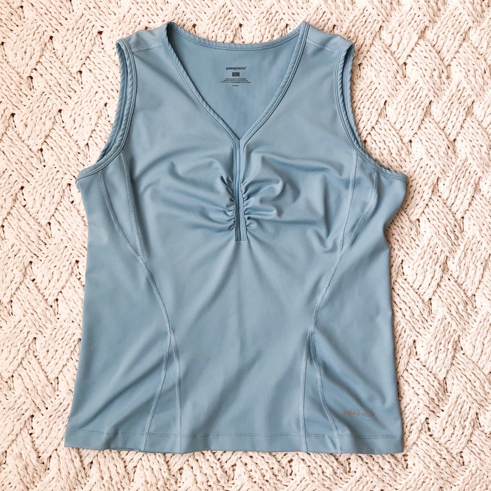 Patagonia light blue tank